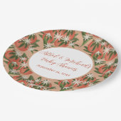 Little Cutie Clementine | Citrus Theme Baby shower Papieren Bordje (Gekanteld)