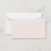 Little Cutie Clementine Girl Diaper Raffle Notitiekaartje (Achterkant)