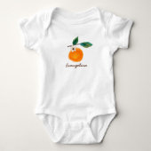 Little Cutie Clementine meisjesnaam Romper (Voorkant)