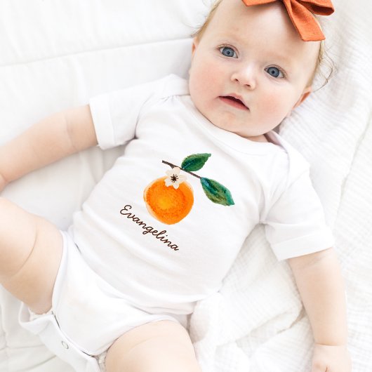 Little Cutie Clementine meisjesnaam Romper