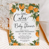 Little Cutie Clementine Oranje Citrus Baby shower Kaart