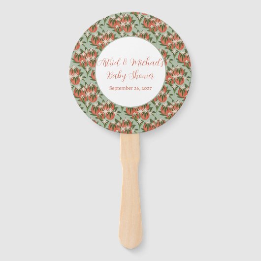 Little Cutie Clementine Sage | Baby shower van cit Handwaaier (Voorkant)