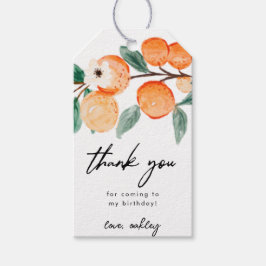 Little Cutie Clementine Verjaardagsgunst Tags Cadeaulabel
