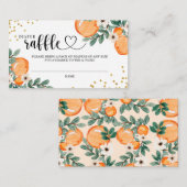 Little Cutie Diaper Raffle Entry Kaart (Voorkant / Achterkant)