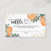 Little Cutie Diaper Raffle Entry Kaart (Voorkant)