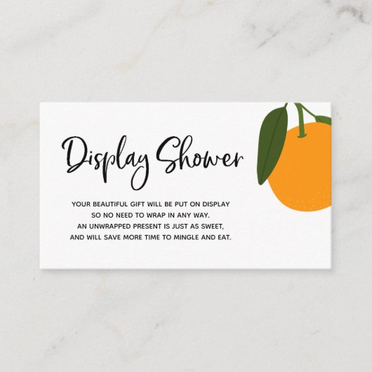 Little Cutie Display Douche insert kaart (Voorkant)