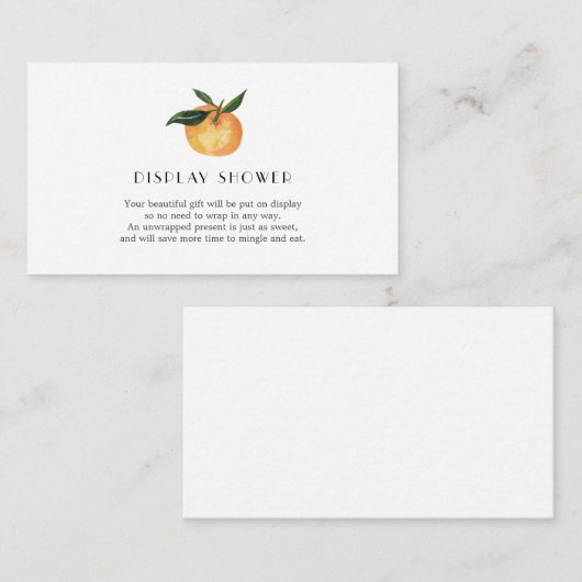 Little Cutie Display Douche insert kaart (Voorkant / Achterkant)