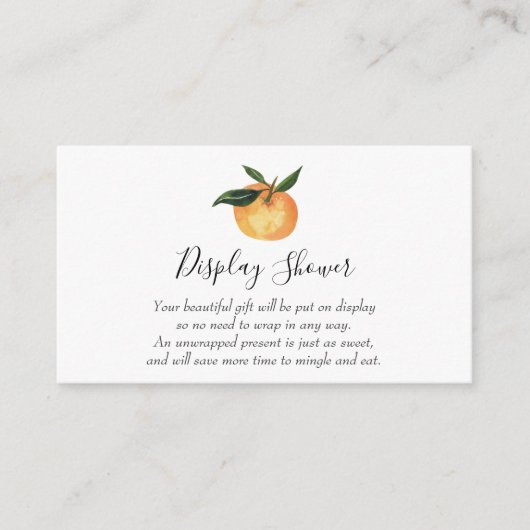 Little Cutie Display Douche insert kaart (Voorkant)