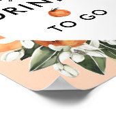 Little Cutie Drive By Baby Shower Drink Favor Bord Poster (Hoek)