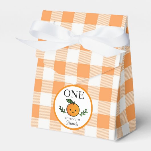 Little Cutie Favor Box Kids Birthday Party Bedankdoosjes (Voorkant Zijde)