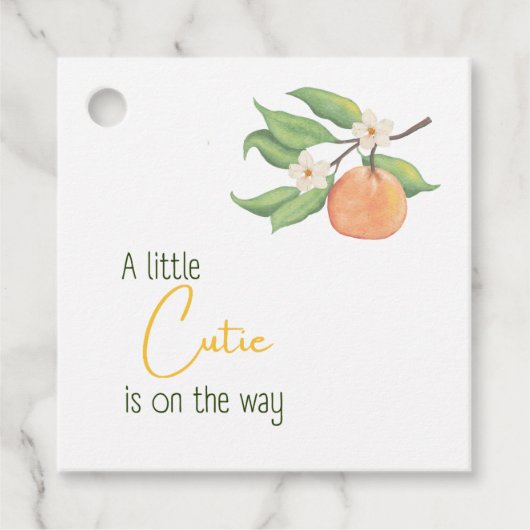 Little Cutie favor label (Voorkant)