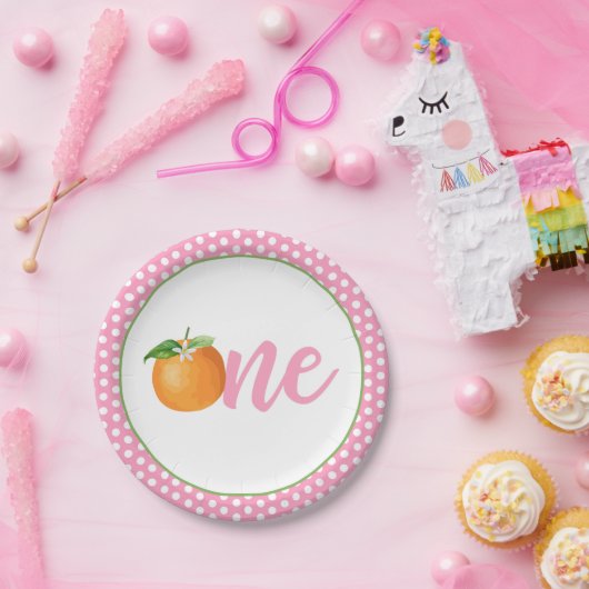 Little Cutie First Birthday Bord - Pk Stippen (Feest)