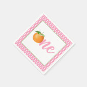 Little Cutie First Birthday Napkin - Pk Stippen Servet (Hoek)
