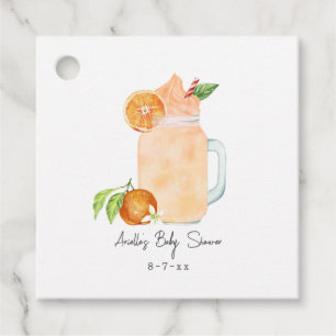 Little Cutie Fruit Smoothie Girl Baby shower Bedankjes Labels