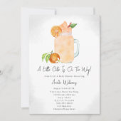 Little Cutie Fruit Smoothie Girl Baby shower Kaart (Voorkant)