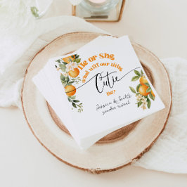 Little cutie geslacht onthullen Hij of Zij Servet