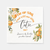 Little cutie geslacht onthullen Hij of Zij Servet (Voorkant)