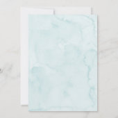 Little Cutie Greenery Baby shower Kaart (Achterkant)