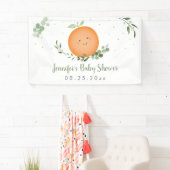 Little Cutie Greenery Baby shower Spandoek (Insitu)