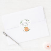 Little cutie groen Baby shower dank u Ronde Sticker (Envelop)