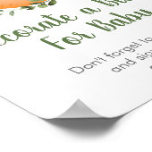 Little Cutie groen Versier een blokteken Poster (Hoek)