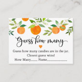 Little cutie groener bloemen raden hoeveel spel informatiekaartje (Voorkant)