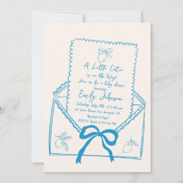 Little Cutie Hand Drawn Lemon Baby shower Kaart