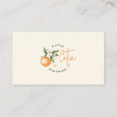 Little Cutie Hoe groot is Mommys Belly Game Kaart Plaatskaartje (Achterkant)