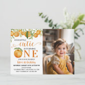 Little Cutie is draaien Een Verjaardag Uitnodiging (Staand voorkant)