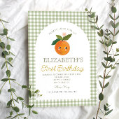 Little Cutie is een Oranje verjaardag aan het word Kaart