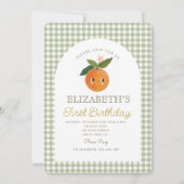 Little Cutie is een Oranje verjaardag aan het word Kaart (Voorkant)