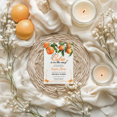 Little Cutie Is On The Way Baby shower Invitation Kaart