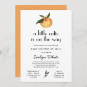 Little Cutie is op de Weg Baby shower per Mail Kaart (Voorkant / Achterkant)