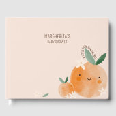 Little Cutie is op de weg Citrus Baby shower Gastenboek (Voorkant)