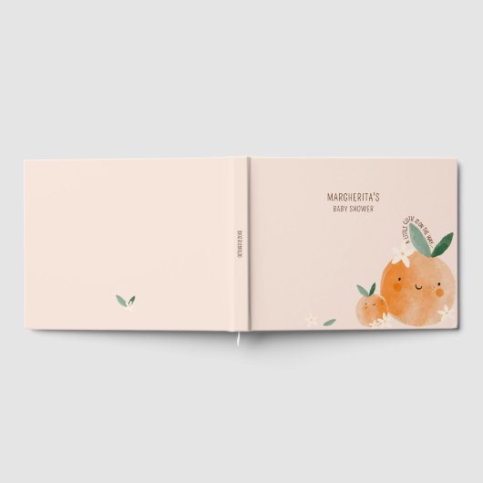 Little Cutie is op de weg Citrus Baby shower Gastenboek (Volledig)
