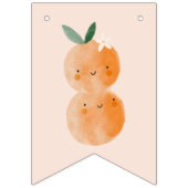 Little Cutie is op de weg Citrus Baby shower Vlaggetjes (Tweede vlag)