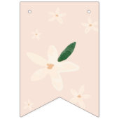 Little Cutie is op de weg Citrus Baby shower Vlaggetjes (Eerste vlag)