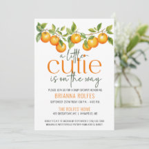 Little Cutie is op weg naar Baby shower Invitation