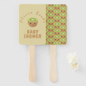 Little Cutie Kiwi Baby shower Handwaaier (Voorkant en achterkant)