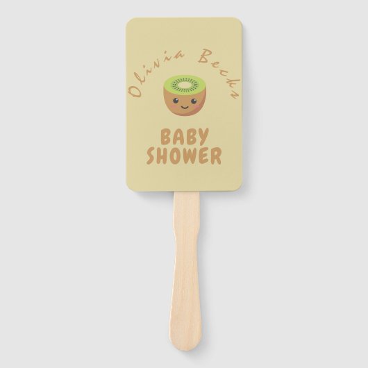 Little Cutie Kiwi Baby shower Handwaaier (Voorkant)