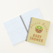 Little Cutie Kiwi Baby shower Notitieboek (Binnen)