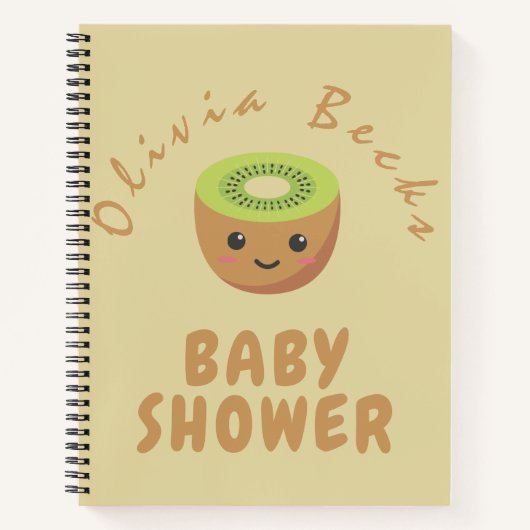Little Cutie Kiwi Baby shower Notitieboek (Voorkant)
