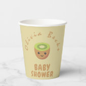 Little Cutie Kiwi Baby shower Papieren Bekers (Voorkant)