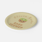 Little Cutie Kiwi Baby shower Papieren Bordje (Gekanteld)