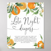 Little Cutie Late Night Diapers Poster (Voorkant)
