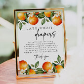 Little cutie late night luiers Baby shower spel Poster