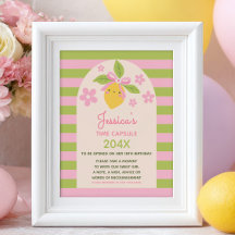 Little Cutie Lemon 1e Verjaardag Tijdscapsule Bord