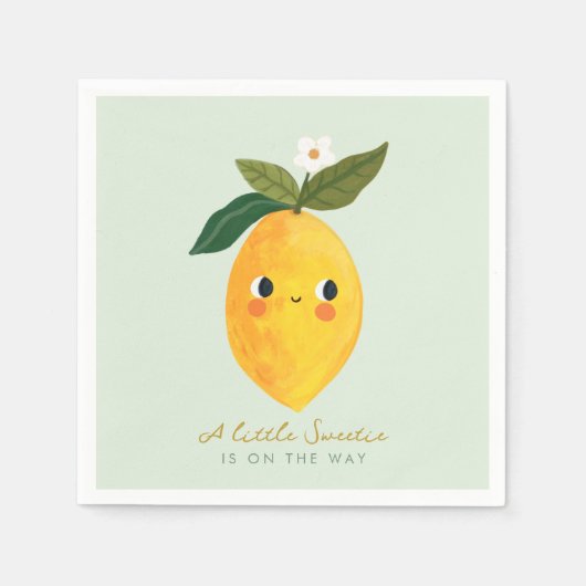 Little Cutie Lemon Baby shower Servet (Voorkant)