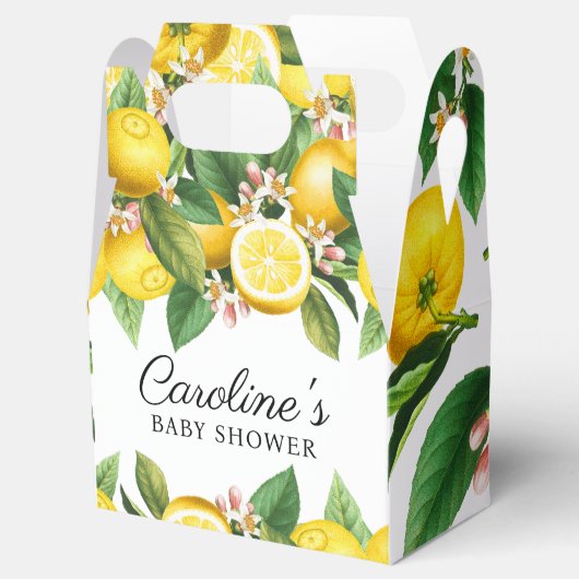 Little Cutie Lemon Citrus Summer Baby shower Bedankdoosjes (Geopend)