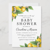 Little Cutie Lemon Citrus Summer Baby shower Kaart (Voorkant)